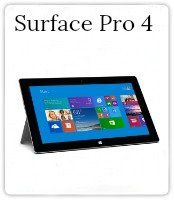 A picture of a surface pro 4 tablet on a white background.