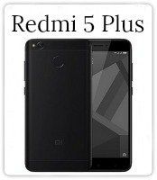 The redmi 5 plus is a black cell phone.
