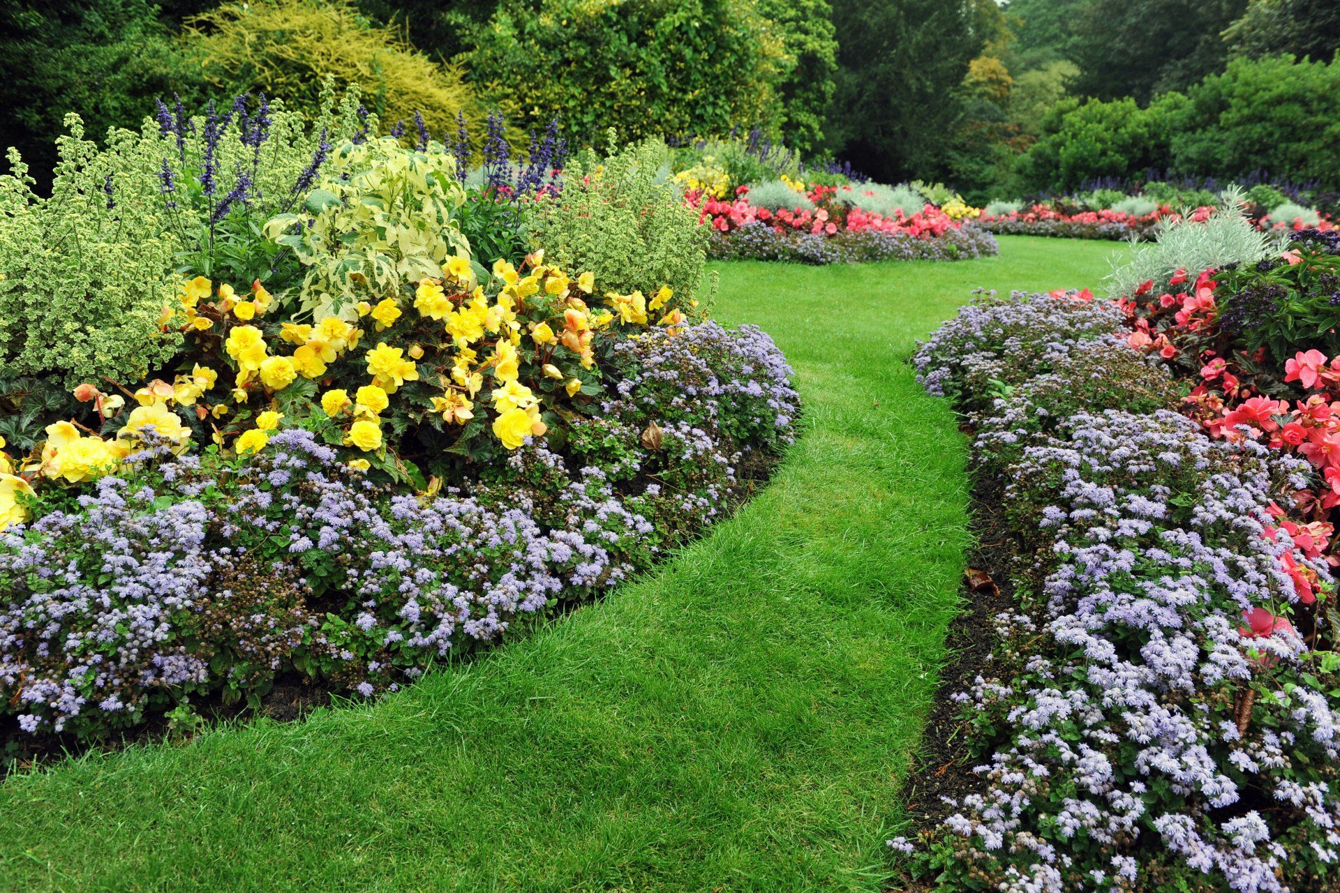 Flowerbeds — Flowerbeds and Garden Path in Louisville, KY