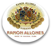 Un'etichetta per i sigari Ramon Allones prodotti a L'Avana, Cuba