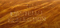 Un primo piano di un pezzo di legno con la scritta