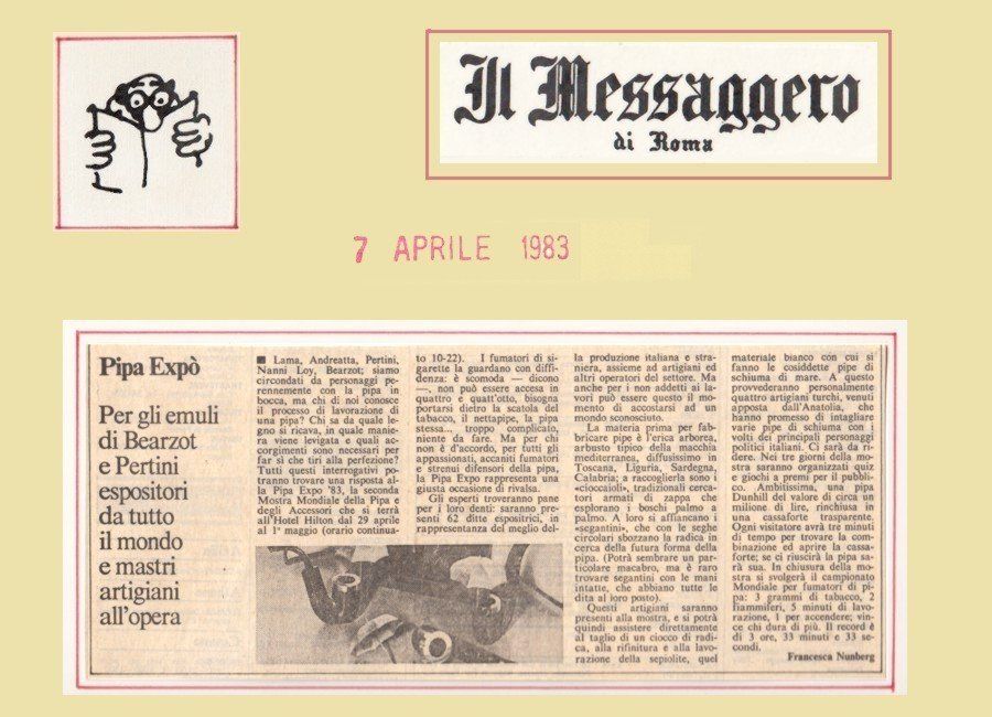 Un giornale con la data 7 aprile 1983