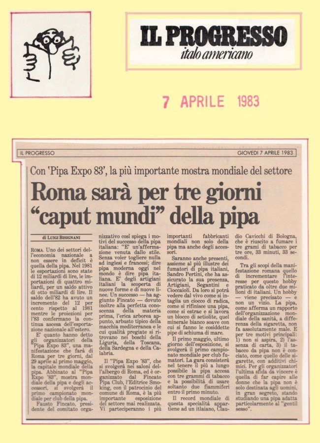 Un giornale con la data 7 aprile 1983