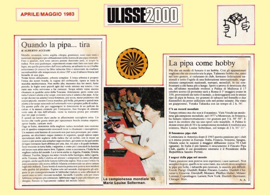 Un collage di articoli di giornale tra cui uno che dice ulissi 2000