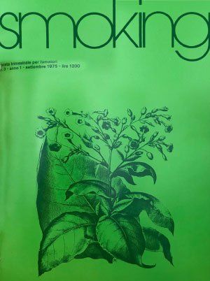 Una copertina verde di una rivista con il disegno di una pianta.