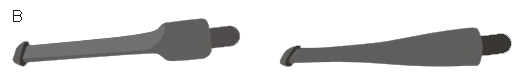 Un disegno in bianco e nero di due oggetti su uno sfondo bianco.