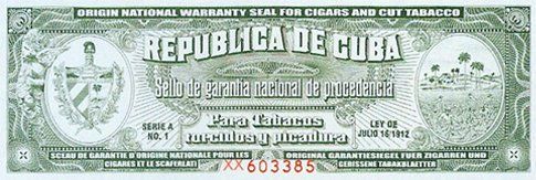 Una valuta estera su cui è scritto Republica de Cuba