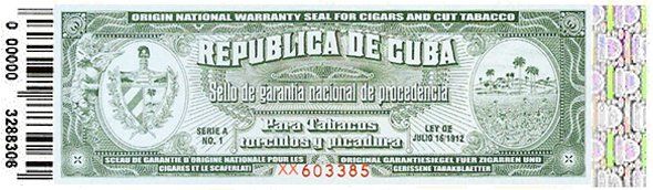 Il retro di una banconota della Repubblica di Cuba