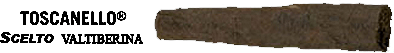 Un'immagine di un pezzo di legno con scritto toscanello sopra
