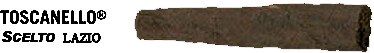 Un'immagine di un pezzo di legno con la scritta toscanello scritta sopra