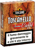 Una scatola di sigarette aroma caffè toscano toscanello