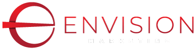 Red logo of the word