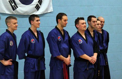 men dressed in karate