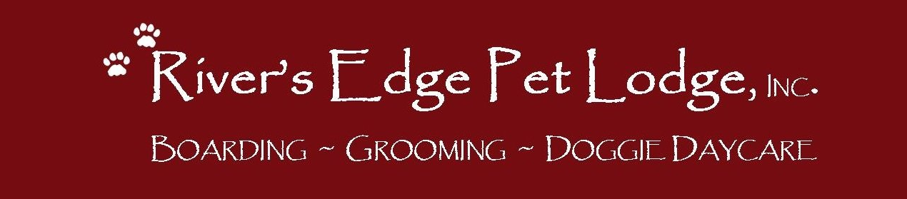 The logo for river 's edge pet lodge inc.