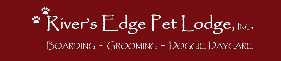 The logo for river 's edge pet lodge inc.