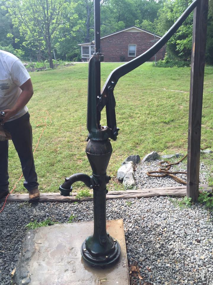 Hand Pump At The Backyard