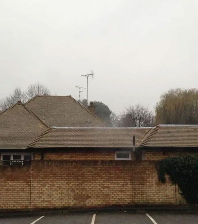 Roof after being cleaned