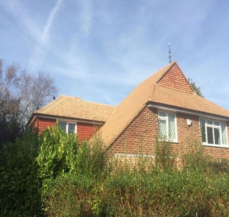 Roof after being cleaned