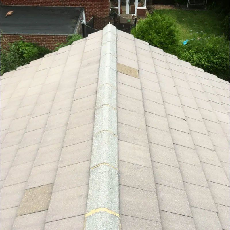Roof after being cleaned