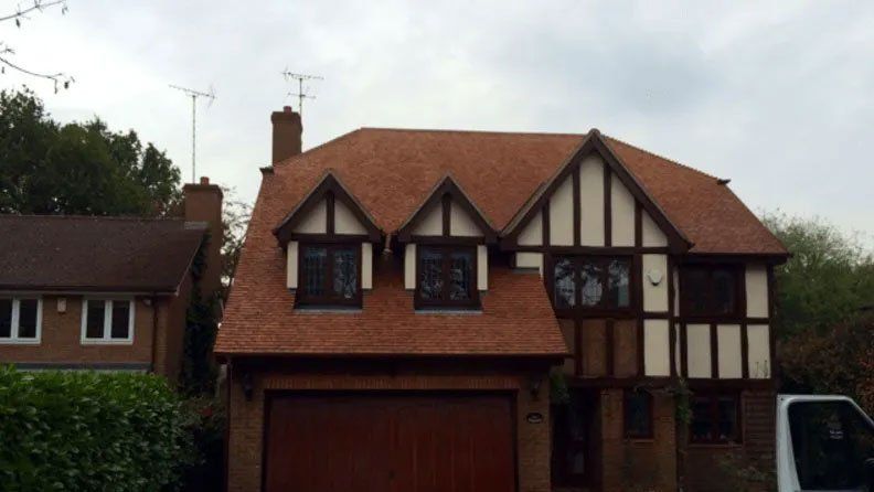 Roof after being cleaned