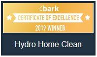 A certificate of excellence for the 2019 winner: Hydro Home Clean.