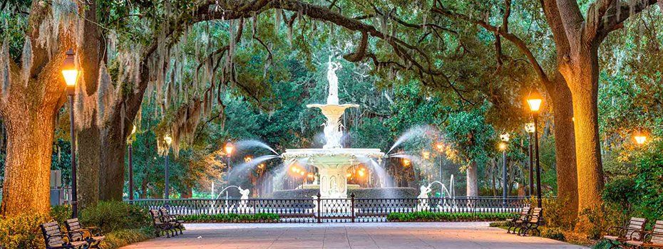 Fountain in Savannah Georgia
