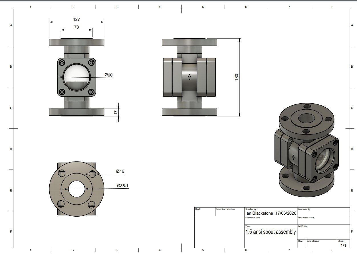 1.5 ansi spout assembly drawing