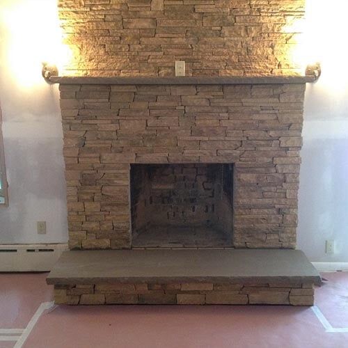 Stone Work & Fireplace — Concrete Blocks in Bridgewater, NJ