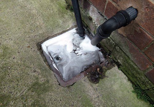 Plumbing repair done on the exterior of the house