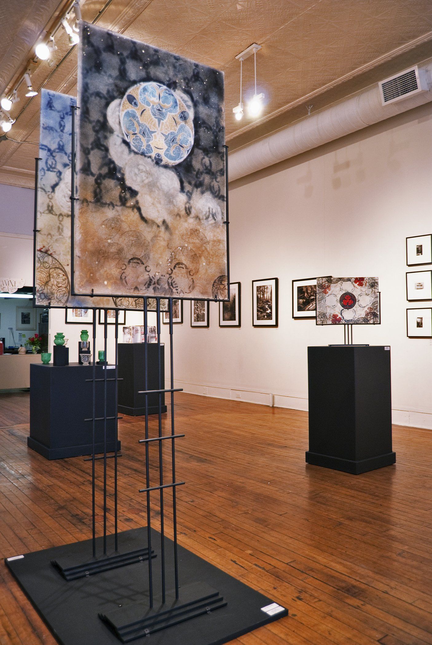 Installation image from art exhibition that showed Garubba's