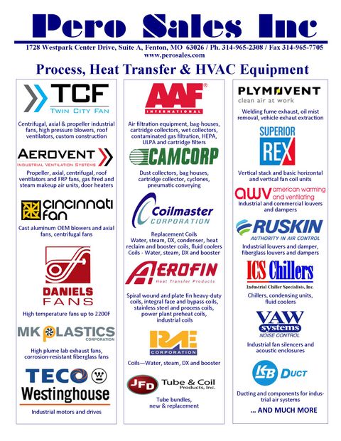 Pero Sales Inc Line Card