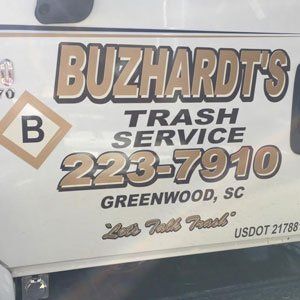 Contact Number — Greenwood, SC — Buzhardt Trash Service Contact Number — Greenwood, SC — Buzhardt Trash Service