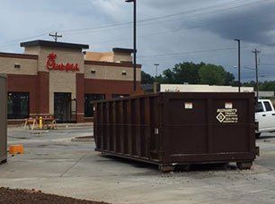 Trash Container — Greenwood, SC — Buzhardt Trash Service