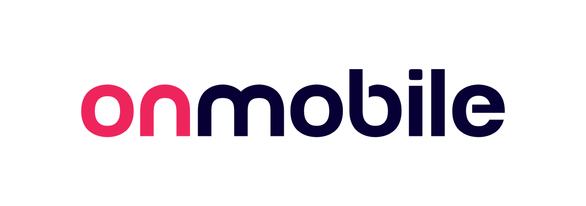 The onmobile logo is red and black on a white background.
