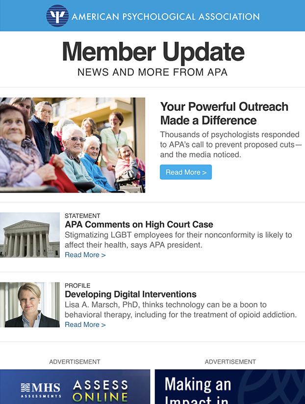 Image of Member Update Newsletter