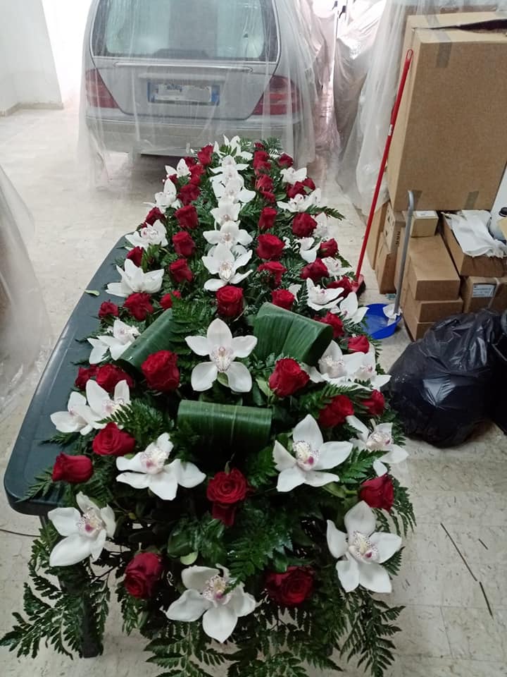 Copribara con fiori