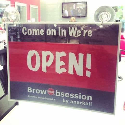 eyebrow threading miami,Miami Florida,Open sign