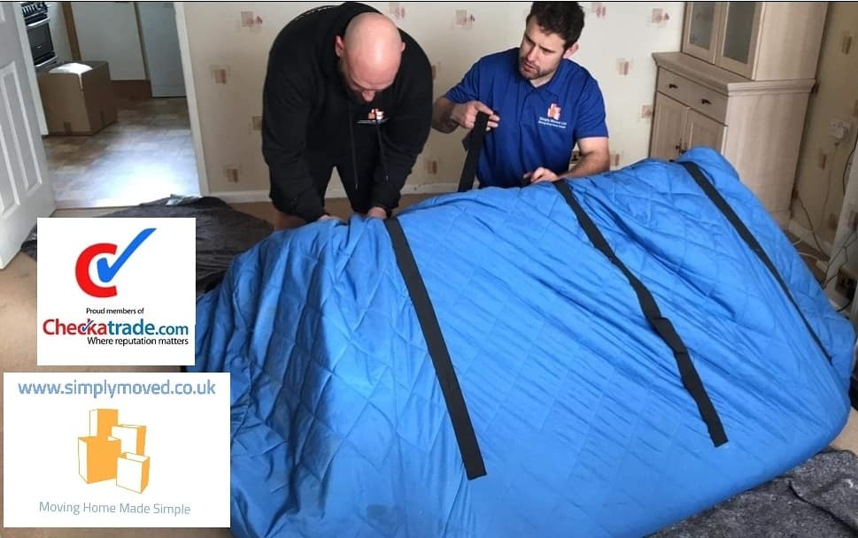 Sofa covers provided during house moves by simply moved ltd - protect your furniture professionally during removals in Ipswich, Suffolk.