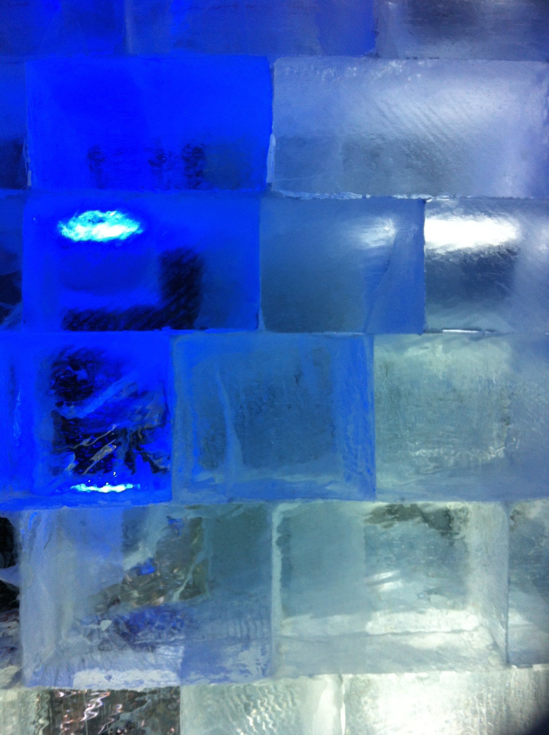 Ice blocks of monumental scale in Harbin, China.