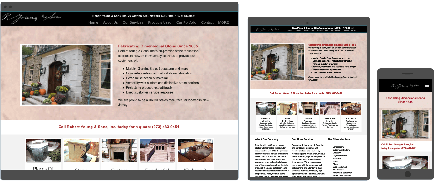 Click Image to view live site Web Design NJ Business Website
