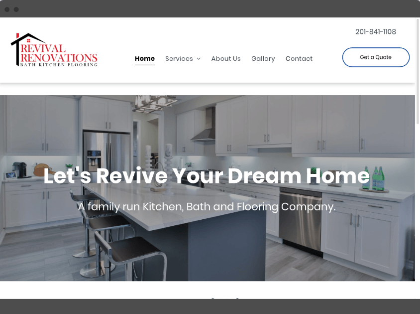 Click image to view live site website design milford PA