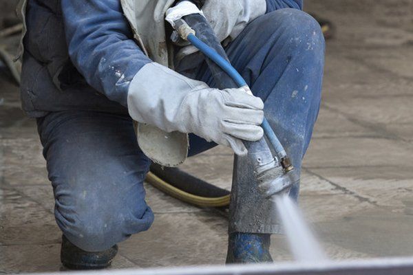 Soda blasting