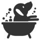 Dog bathing