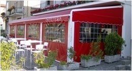 struttura impermeabile per veranda di un ristorante