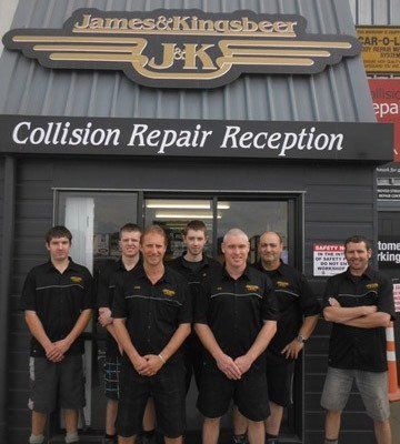 Team of panel beaters in Palmerston North