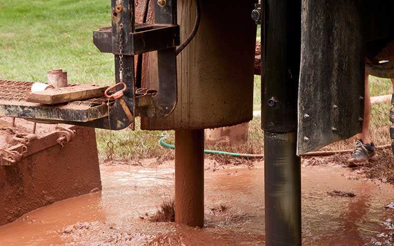 Drilling for Well