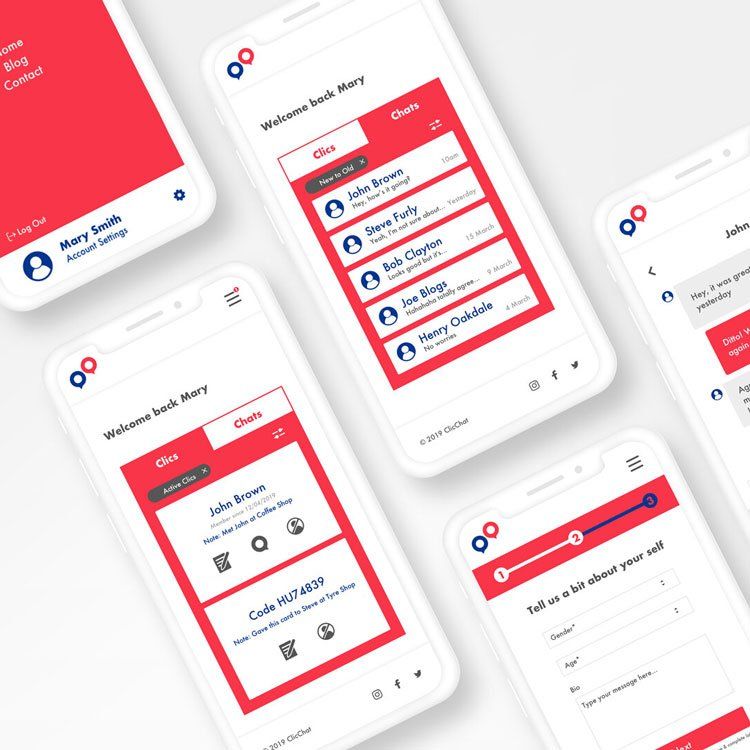 Mobile screens mock up showing App UI/UX detail