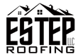 Ester Roofing LLC logo with black roofline graphic above bold black text on white background