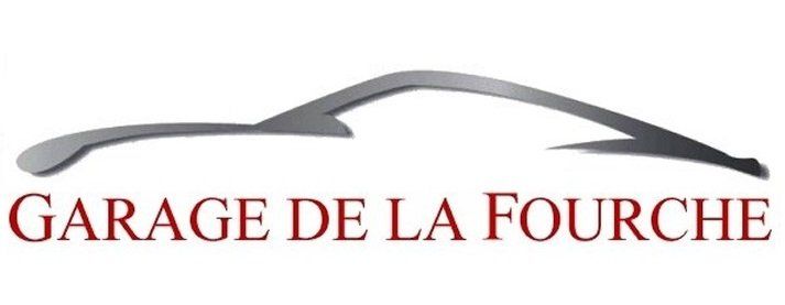 Le logo du garage de la fourche est une silhouette de voiture.