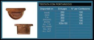 Elemento tondo o quadro, per chiudere la parte finale del canale di gronda.